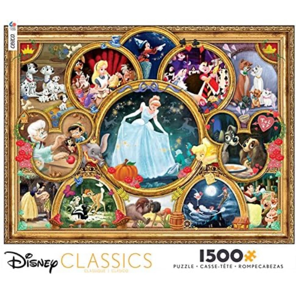 Disney Classic Characters 1500 Piece Jigsaw Puzzle by Ceaco NIB